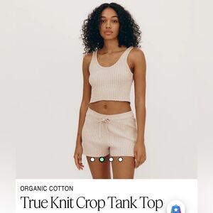 NWT ORGANIC BASICS TRUE KNIT CROP TANK TOP